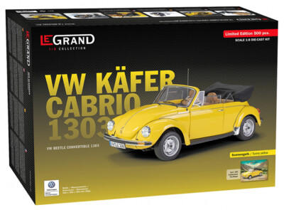 Le Grand #LE100 1/8 VW Volkswagen Beetle yellow Cabrio metal kit
