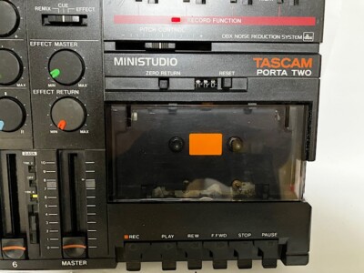 Tascam Porta Two Mini Studio 4-Track Cassette Tape Recorder Free
