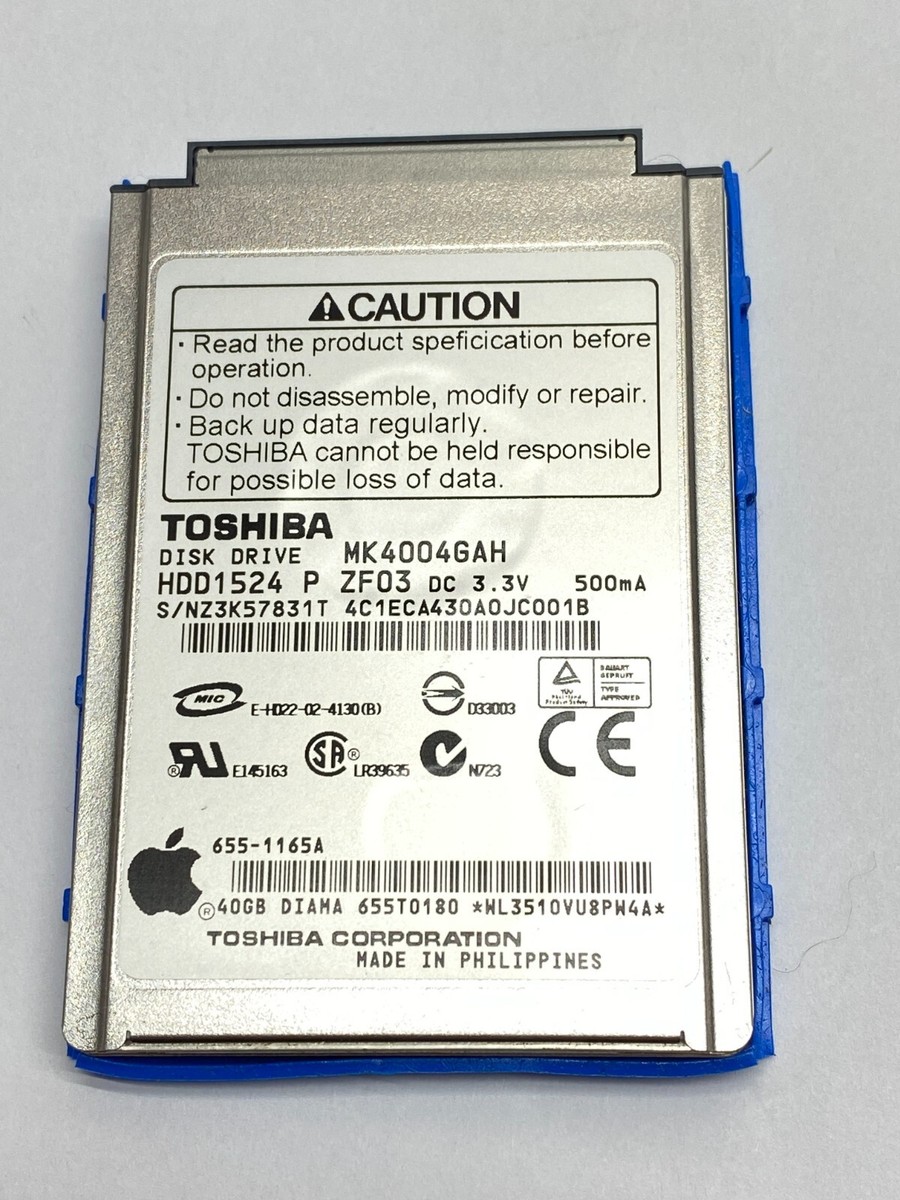40gb Hard Drive MK4004GAH for Apple iPod Classic 3rd Gen A1040 | eBay