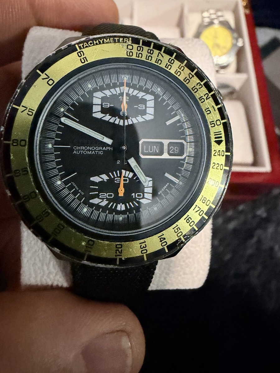 Rare Citizen 67-9178 'Spaceman' Chronograph 23J Automatic 8110A | eBay