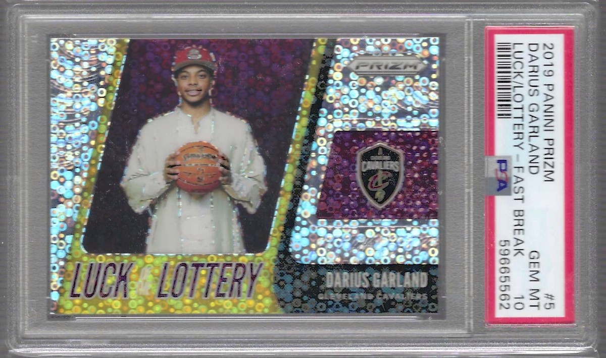 DARIUS GARLAND 2019 PANINI PRIZM LUCK OF THE LOTTERY SILVER DISCO