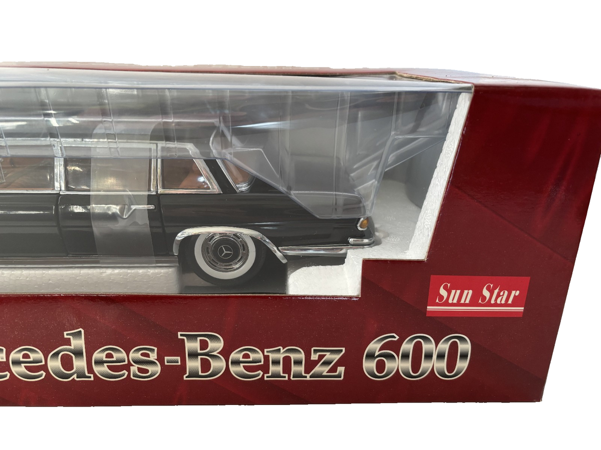 Sun Star 1966 Black Mercedes-Benz 600 Die-Cast 1:18 - NEW In Box