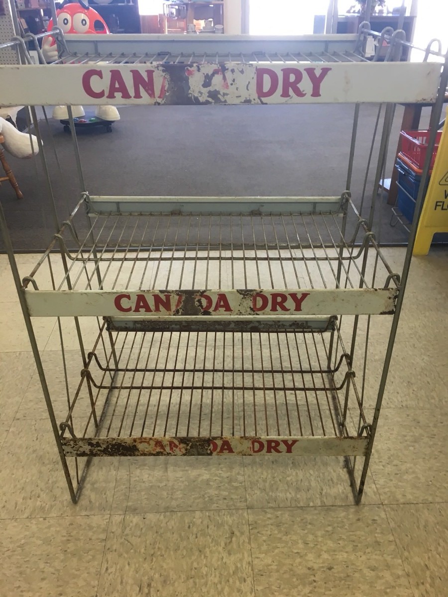 Vintage Canada Dry Ginger Ale General Store Metal Wire Display