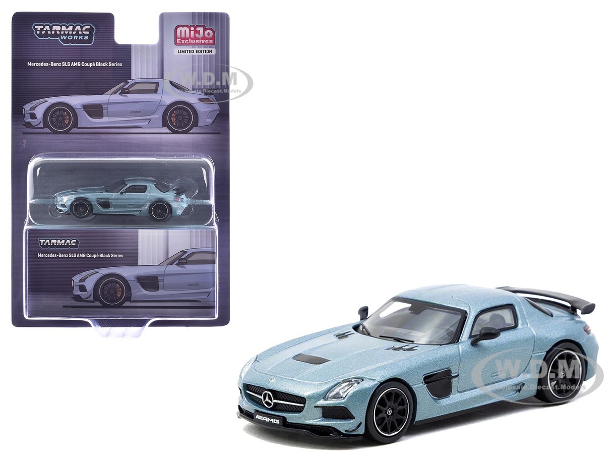 MERCEDES-BENZ SLS AMG BLACK SERIES MATTE BLUE 1/64 BY TARMAC WORKS