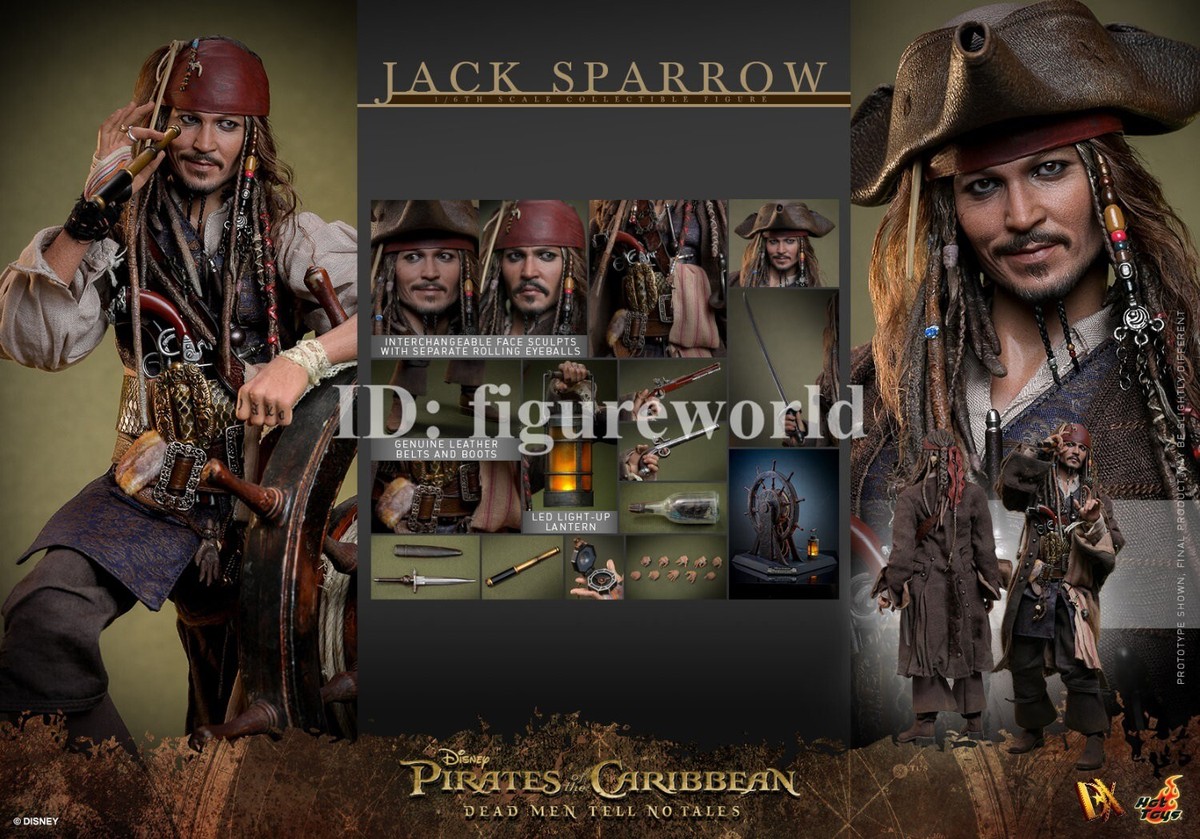 Hot Toys DX37 1/6 Pirates of the Caribbean Jack Sparrow Action