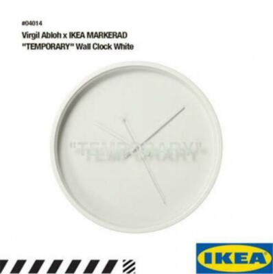 Virgil Abloh X IKEA MARKERAD Temporary Wall clock white from Japan