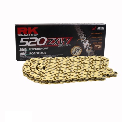 Chain Set Aprilia RXV 450 06-12 Chain RK GB 520 ZXW 112 GOLD Open