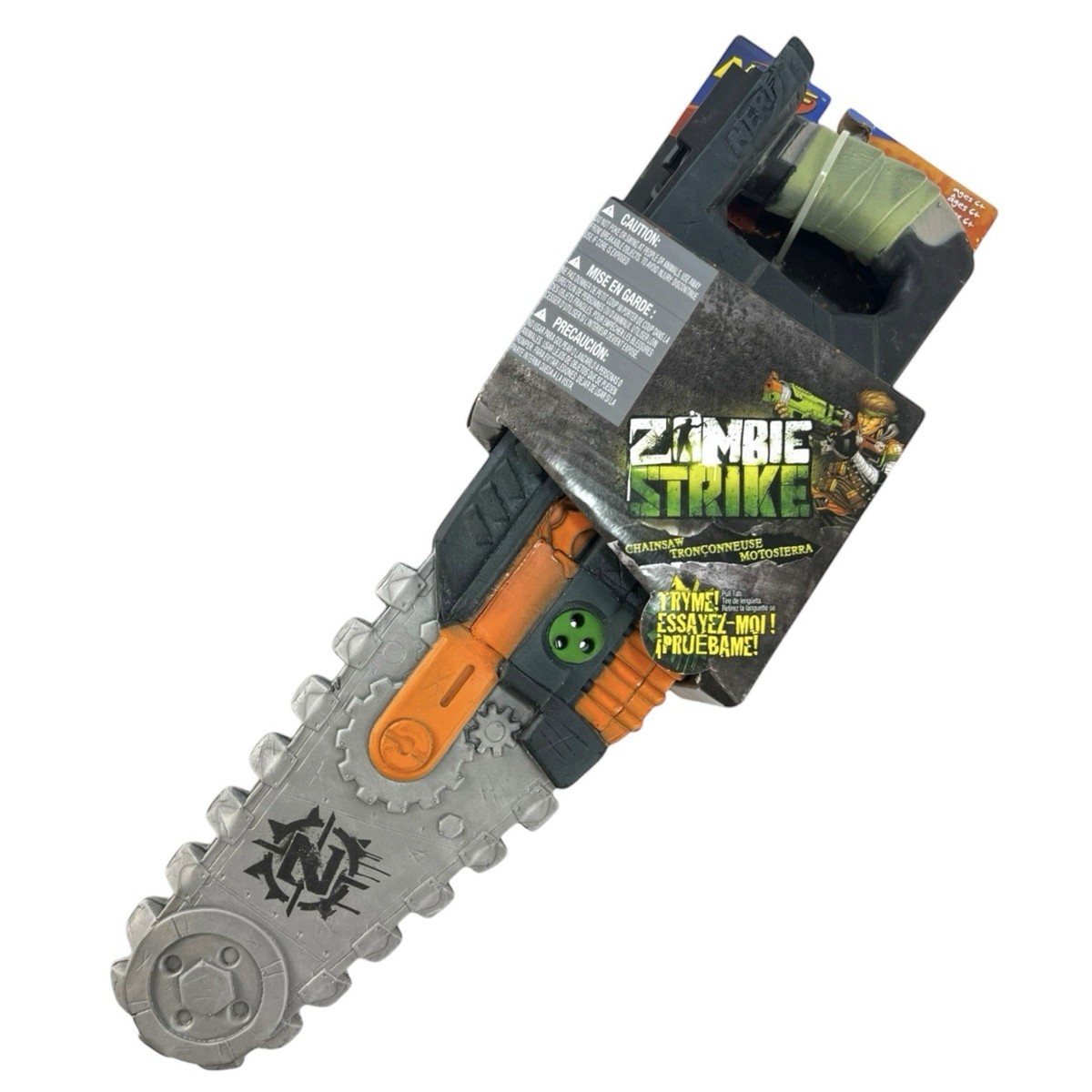 Nerf Zombie Strike Melee Weapon Chainsaw Attachment New with