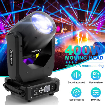 400W RGBW Moving Head Beam Stage Lighting 17Gobo Strobe DMX Spot