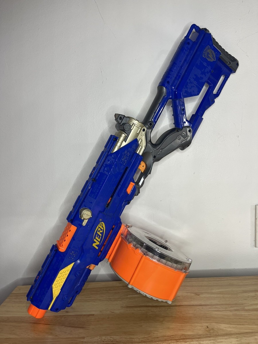 Nerf Long Strike CS-6 Rifle Gun Cs6 N-Strike Scope Barrel Tested