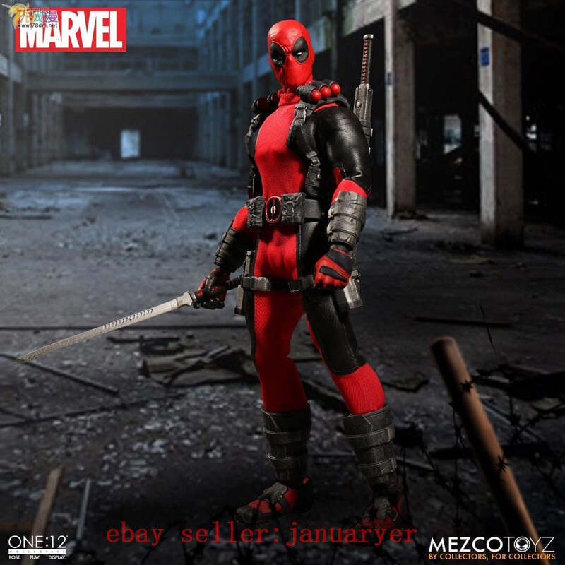 Perfect Mezco Toyz 1/12 Comics Deadpool Action Figure Brand New In