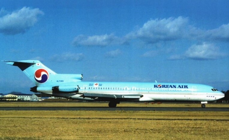 Korean Air Boeing 727-200 HL7355 postcard | eBay