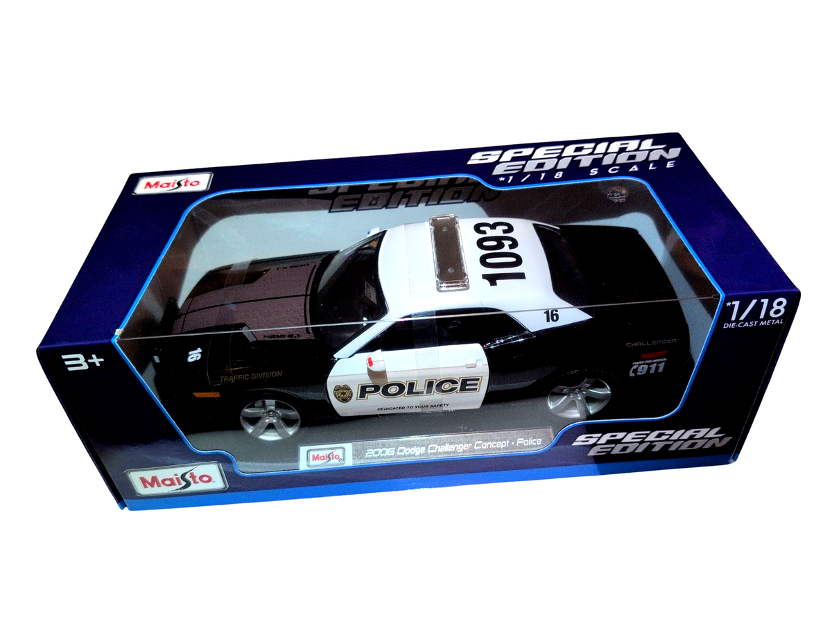 Maisto 1:18 Dodge Challenger 2006 Concept Police Special Edition