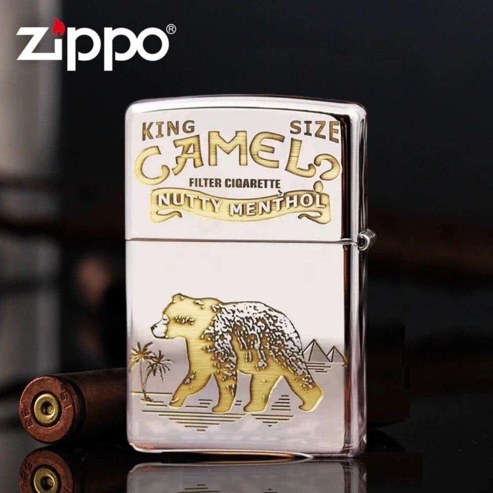 Chrome Nutty Menthol King Camel Double Sided Zippo Lighter - US