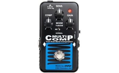 EBS Multicomp True Dual Band Compressor Pedal Bass Guitar Studio