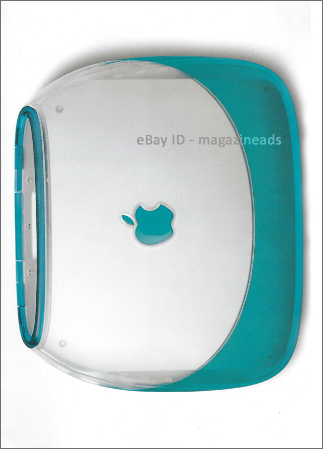 vintage APPLE iBook MAGAZINE PRINT AD 1999 THINK DIFFERENT 4-Pages
