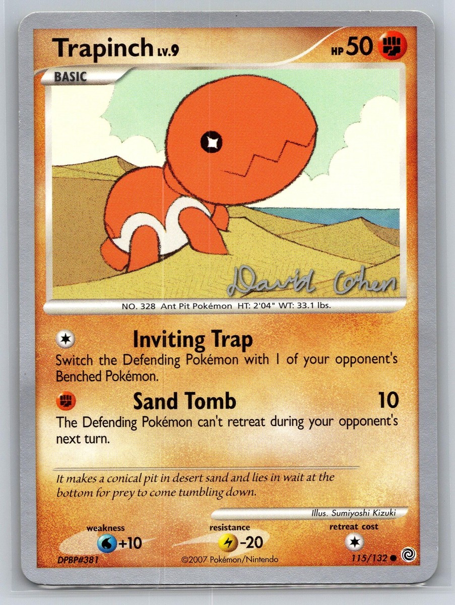 Trapinch LV.9 115/132 Pokemon 2009 World Championships David Cohen