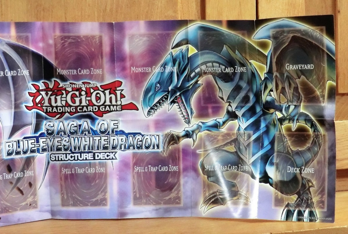 Yu-Gi-Oh! TCG Paper Playmat Saga Of Blue Eye White Dragon YuGiOh