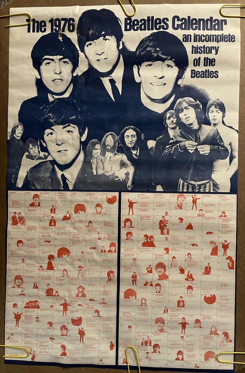 The Beatles Original Vintage Poster 1976 History of Beatles
