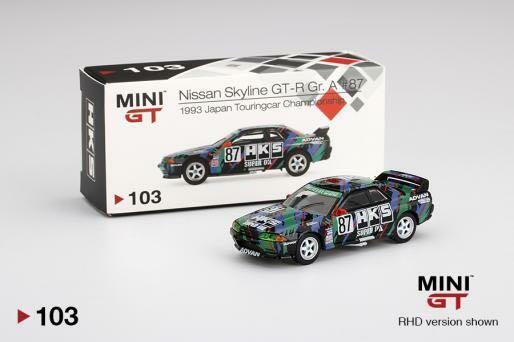 MINI GT 103 Nissan Skyline Gt-R R32 Gr. A #87 HKS Japan Touringcar