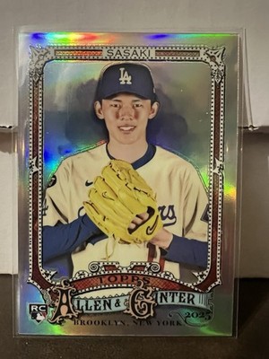 2025 Topps Allen & Ginter Roki Sasaki Chrome Refractor RC Rookie