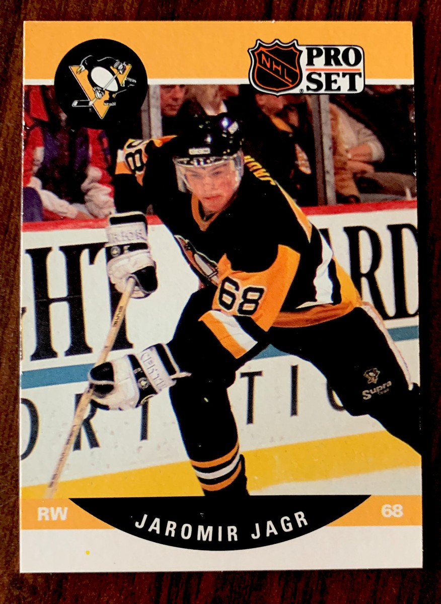 JAROMIR JAGR 1990-91 PRO SET ROOKIE ERROR CORRECT 632 A/B STATLINE