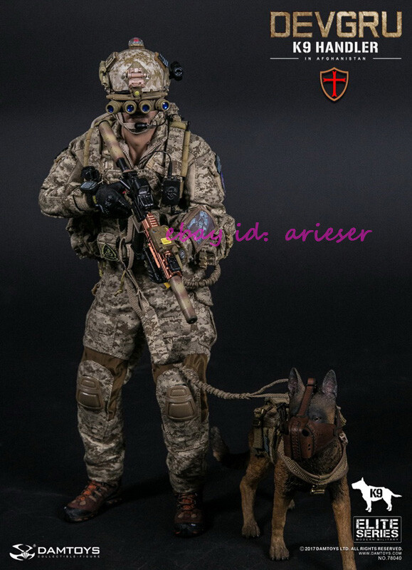 New Damtoys 78040 1/6 Devgru K9 Handler Modern Military Action