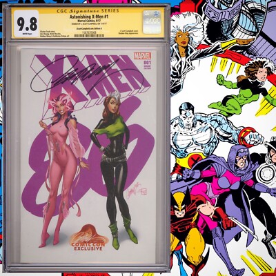 CGC 9.8 SS Astonishing X-Men #1 Variant signed by J. Scott