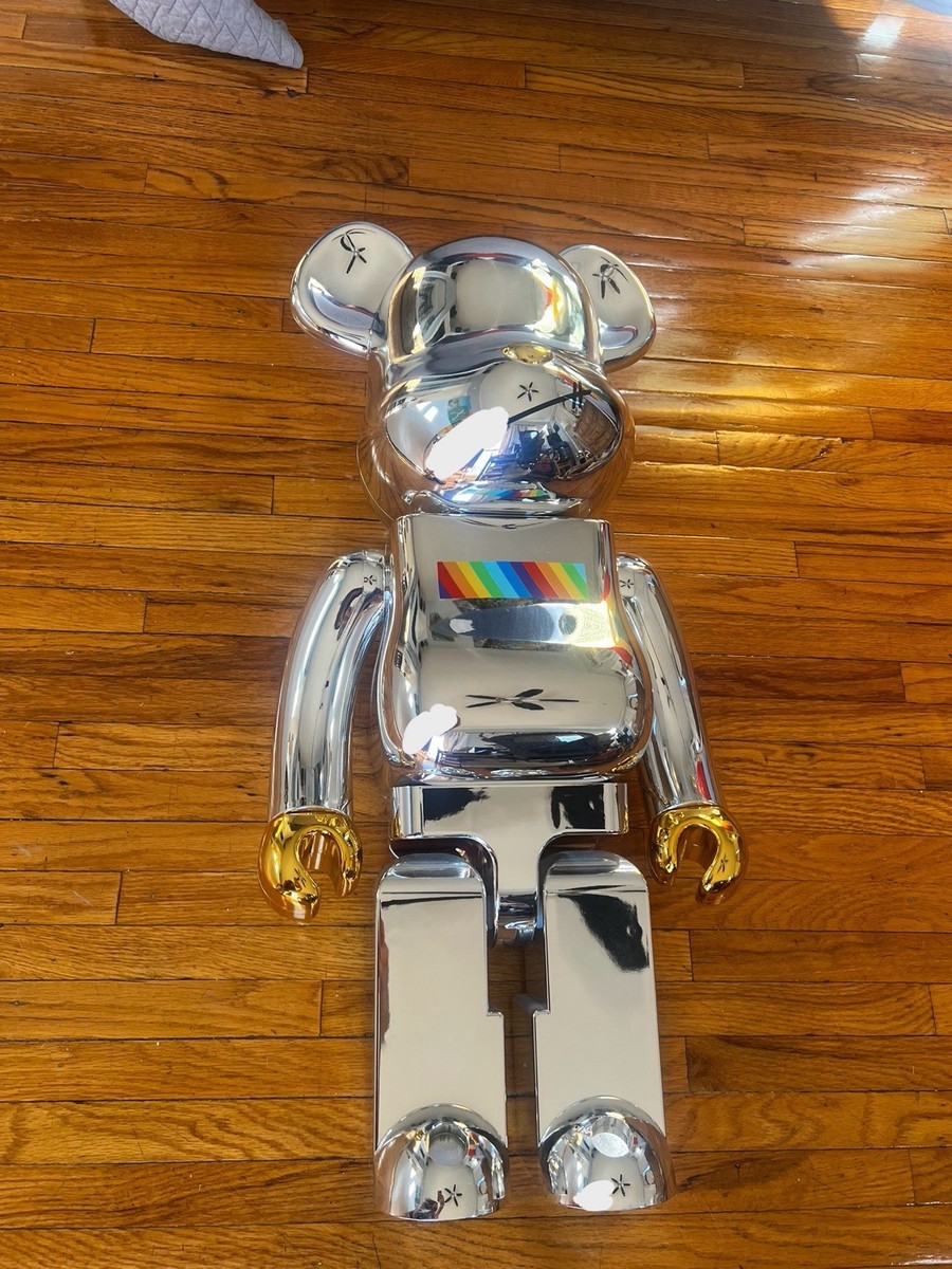 1000% Medicom Bearbrick J.S.B 3rd generation silver chrome | eBay
