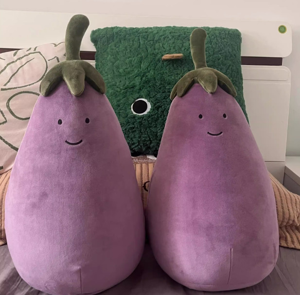 Jellycat Vivacious Vegetables Eggplant Food Plush-Christmas gifts