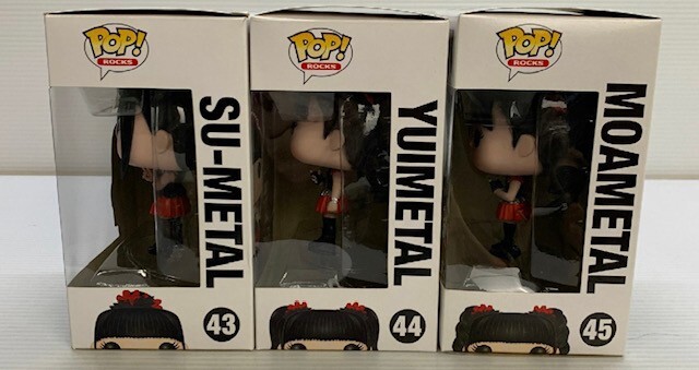 FUNKO POP! ROCKS BABYMETAL SU #43 YUI #44 MOA #45 SET OF 3 Figure