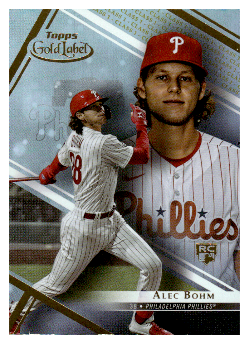 2021 Topps Gold Label Class 1 #87 Alec Bohm PHILLIES RC | eBay