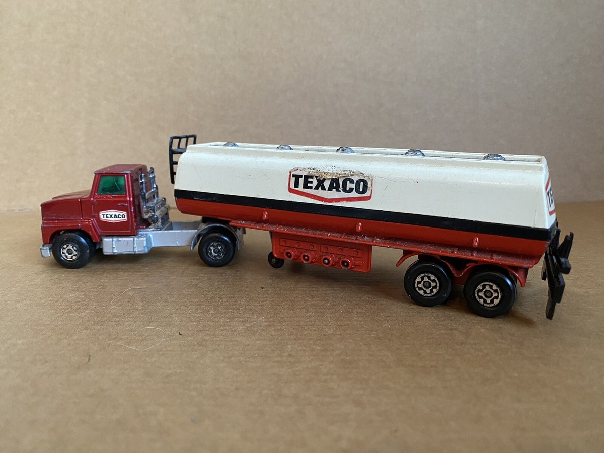 Matchbox Super Kings Ford LTS Series Tractor Truck, Texaco Tanker