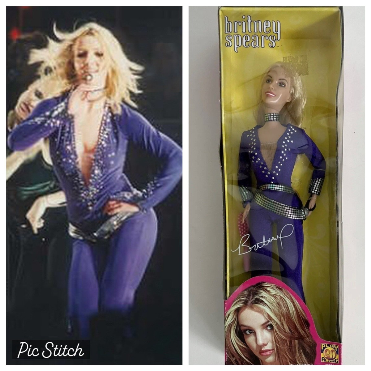BRITNEY SPEARS OOPS TOUR PURPLE JUMPSUIT VIDEO PERFORMANCE DOLL