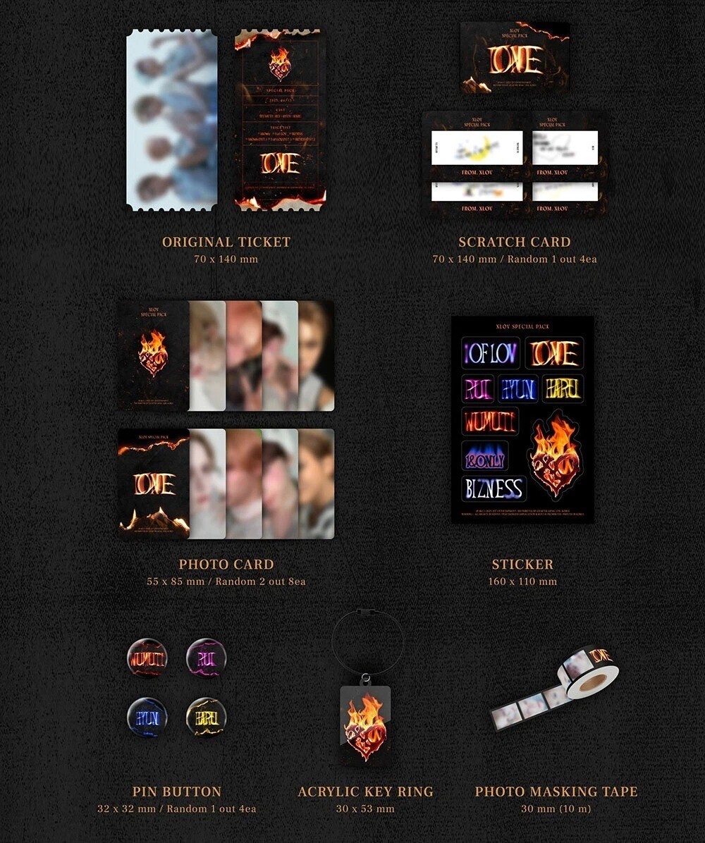 XLOV [I ONE] 2nd Single Album SPECIAL PACK Ver/Foto Buch+7 Karte+