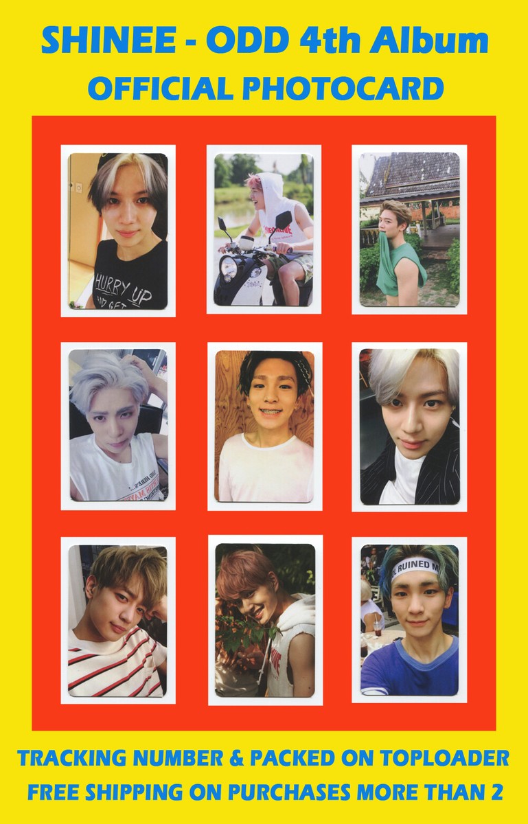 SHINEE - ODD 4th Album OFFICIAL PHOTOCARD JONGHYUN TAEMIN KEY ONEW