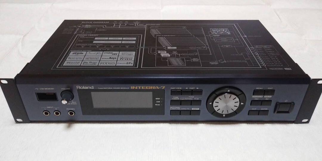 Roland INTEGRA-7 SuperNATURAL Sound Module Synthesizer Used Free