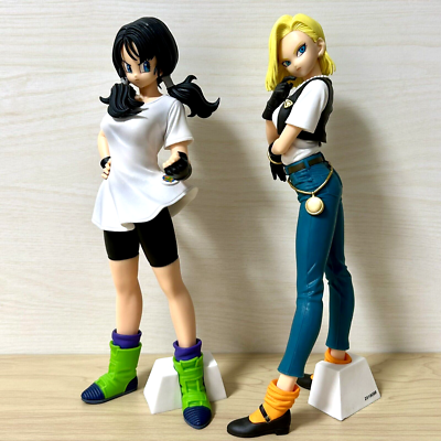 Dragon Ball Z Videl & Android 18 Figure set GLITTER & GLAMOURS A
