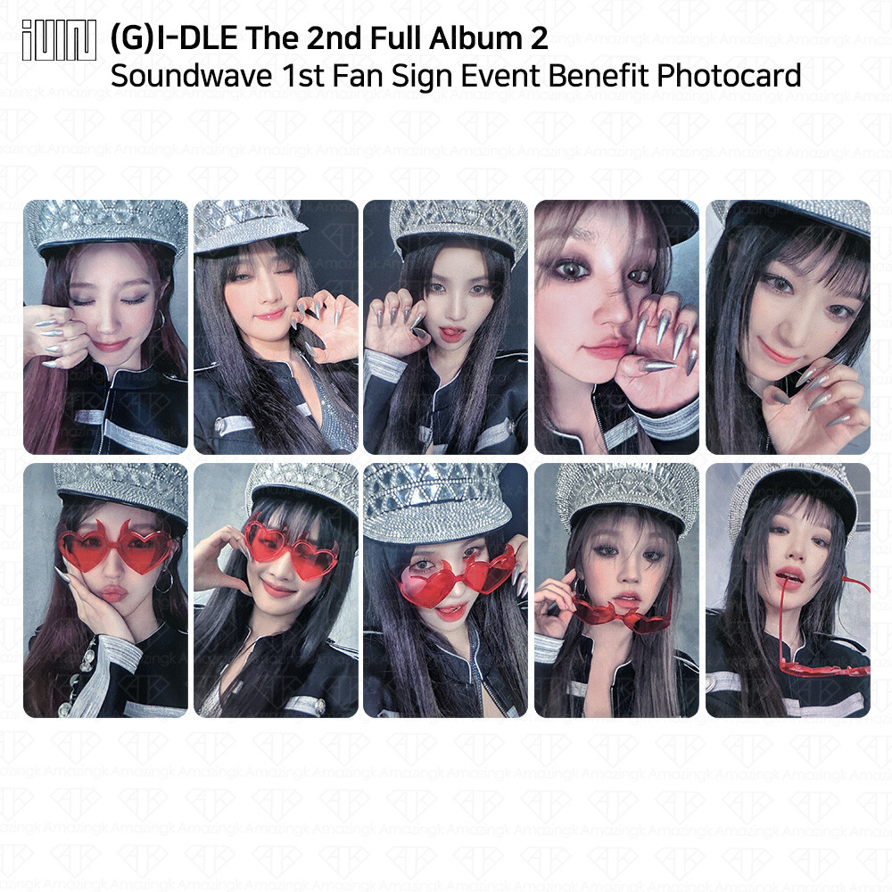 G)I-DLE G-IDLE The 2nd Full Album 2 Two Soundwave 1st Fan Sign