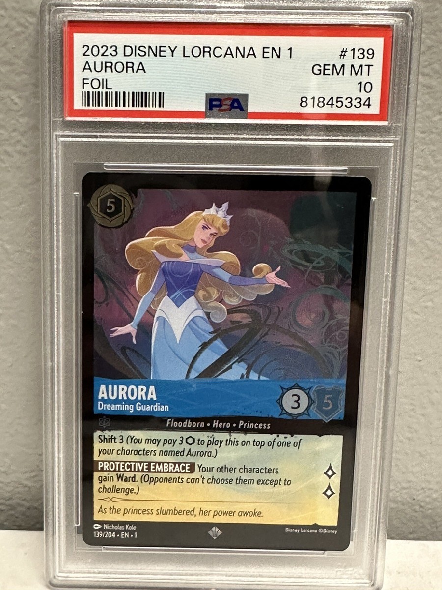 Disney Lorcana Aurora Dreaming Guardian PSA 10 Gem Mint Super Rare