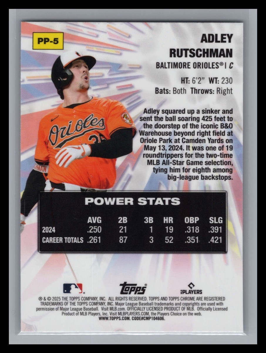 2025 Topps Chrome #PP-5 Adley Rutschman Power Players Insert