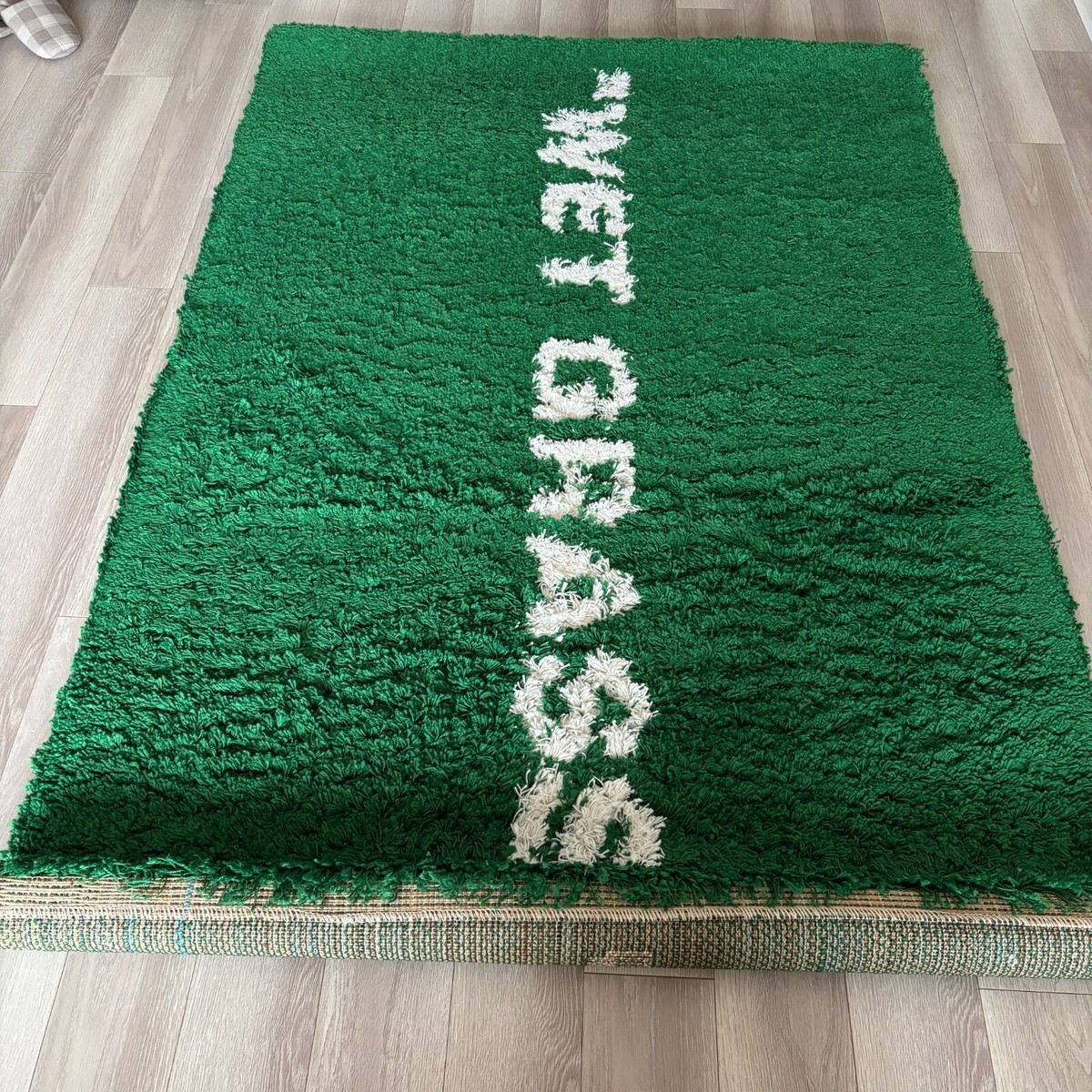 IKEA x VIRGIL ABLOH MARKERAD Wet Grass Rug GREEN×WHITE 133cm x