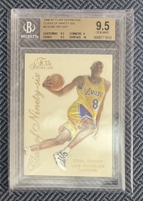 1996-97 Flair Showcase KOBE BRYANT Class of '96 #4 BGS 9.5 Gem