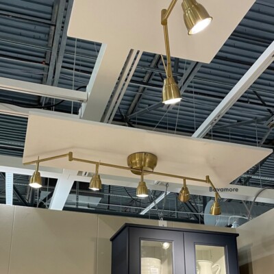 IKEA Barometer Ceiling Spotlight With 5 Spots Brass Color for sale