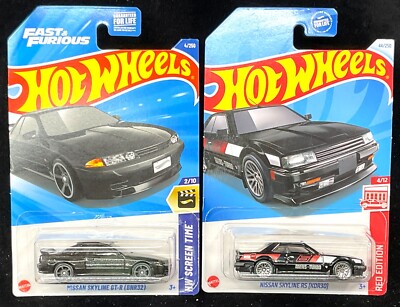2025 Hot Wheels Nissan Skyline GT-R (BNR32) & 2024 Skyline KDR30