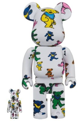 Grateful Dead Dancing Bear Bearbrick 400% & 100% 2 Pack Medicom | eBay