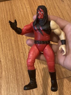 1999 WWF WWE Jakks Masked Kane Slammer Wrestling Figure Black red