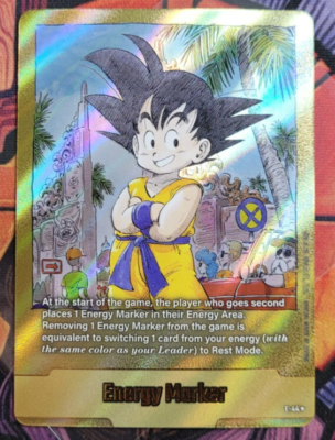 Son Goku E-44 Gold Energy Marker Dragon Ball Manga Booster Card
