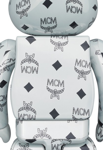 BE@RBRICK MCM WHITE CHROME Ver.100% 400% Medicom Toy New | eBay
