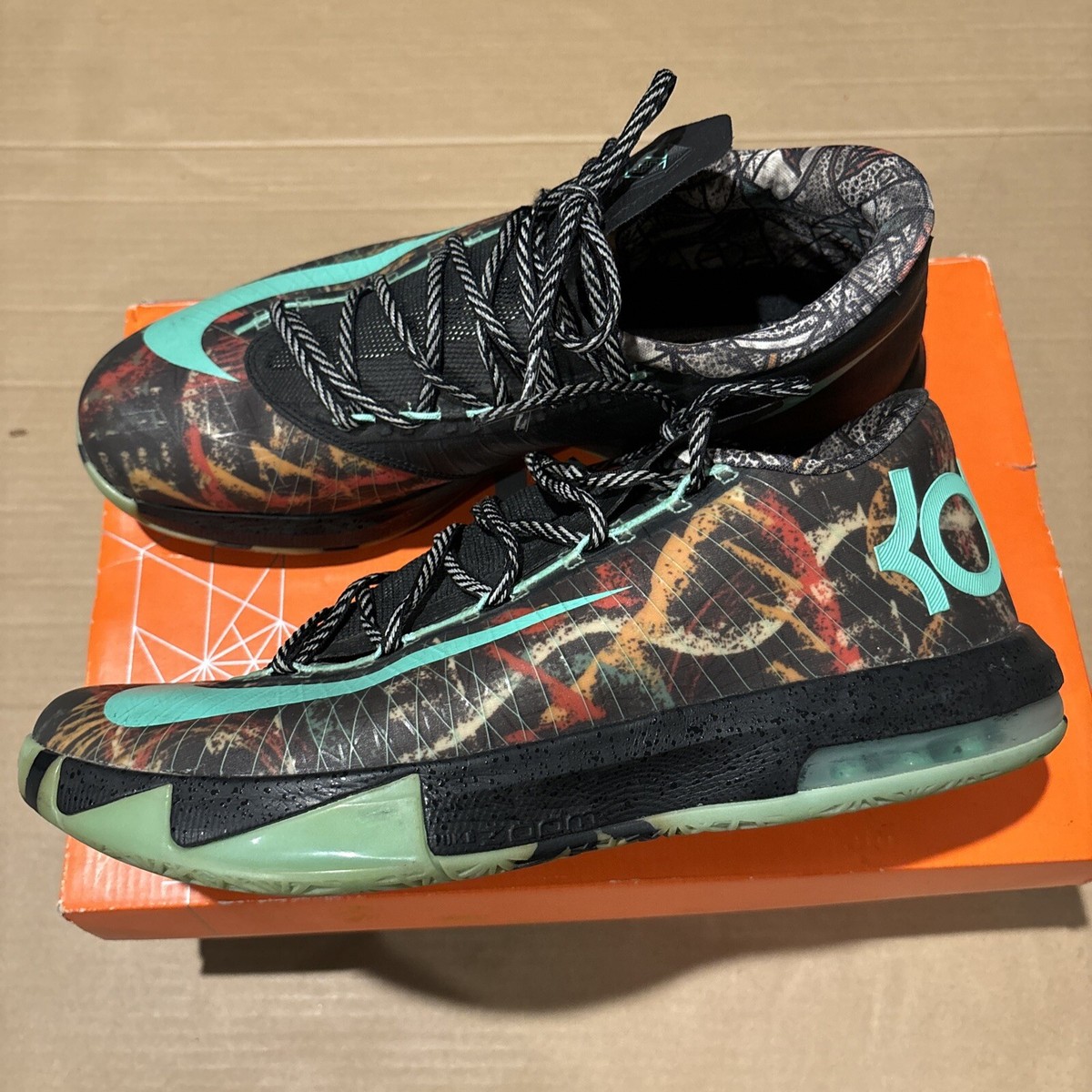 NIKE KD 6 “All Star Illusion NOLA Gumbo League” Size 9.5 (647781